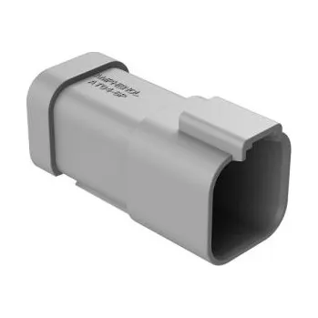 Elektrický konektor Automobilový konektor 6cestný barva Šedá Samec 39A IP67 3řadý