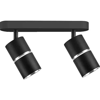 Bodové svítidlo Bodové svítidlo BAMBOO 2xGU10/10W/230V černá