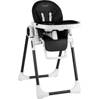 Dětsný nábytek Nukido 700502 Jídelní židlička Belo se stolkem - černá