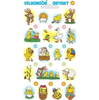 Velikonoční dekorace Velikonoční vodové obtisky - zajíček