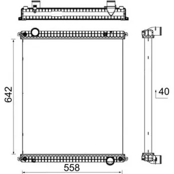 Autodíl Chladič, chlazení motoru MAHLE CR 380 000P