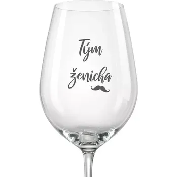 Sklenice Svatební sklenička Tým ženicha, 1 ks