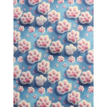 Úplet - Chlupaté tlapky na modré