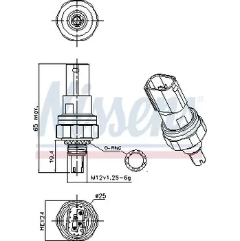 Auto-moto Tlakový vypínač klimatizace NISSENS 301046