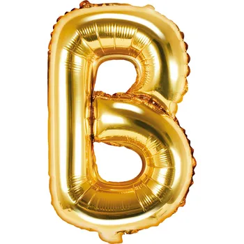 Balónek Fóliový balón písmeno B gold na párty