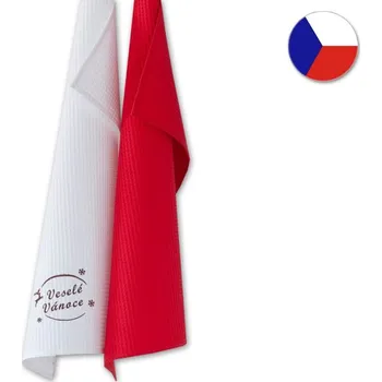 Utěrka Vaflové utěrky RUMBA 2x 46x70 Veselé vánoce