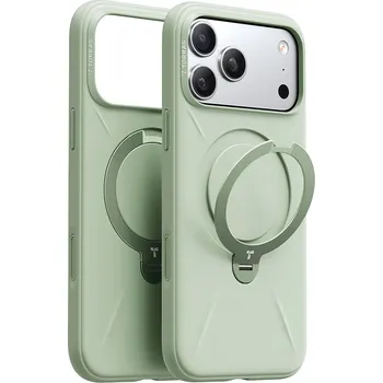 Pouzdro na mobilní telefon Torras QPRO silicone series - iPhone 17 Pro - matcha zelená