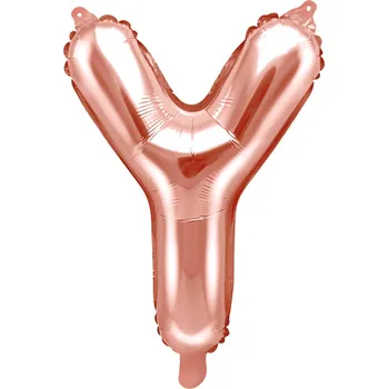 Fóliový balón písmeno Y rose gold