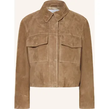 Dámský blejzr Iq Studio Dámská Kožená Bunda, velbloudí, 38