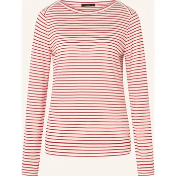 Dámské tričko Windsor. Dlouhé Rukávy, červená / krémová