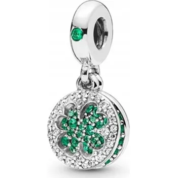 Přívěsek Přívěsek STŘÍBRO 925 Korálek Charms Čtyřlístek Čtyřlístek