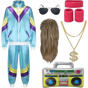 Karnevalový kostým Kostým, převlek z 80. let Teplákovka Old school teplákovka retro 80. a 90. léta XXL LTF