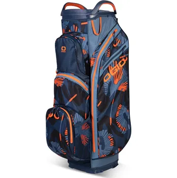 Golfový bag OGIO All Elements Silencer 26 cart bag šedo-oranžový + Dárková krabička týček