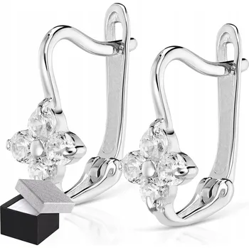 Náušnice NÁUŠNICE DÁMSKÉ STŘÍBRNÉ KVÍTKY