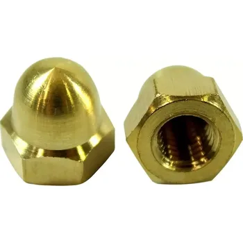 Matice Matice DIN 1587 mosaz M3