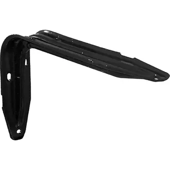 Lešení Konzole policová s prolisem 140x200mm černá