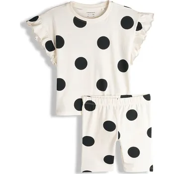 Dívčí oblečení GATE Bavlněná souprava tričko a kraťasy 7Y 426-0137/1140