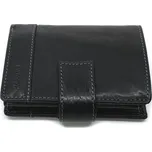 LAGEN V-27/T – pánská kožená peněženka černá (kožená peněženka na výšku se zapínáním)