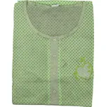 Dámská noční košile s krátkým rukávem NESS Barva: Zelená, Velikost: 2XL