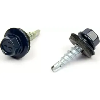 Vrut Farm. vrut s EPDM podložkou 4,8x20 RAL 5008 Šedomodrá