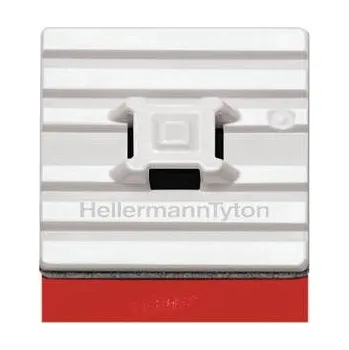 Stahovací páska HellermannTyton FMB4APT-I-PA66HS-WH úchytka samolepicí 151-01528 flexibilní podstavec , 4cestný vstup pro provlečení bílá 1 ks