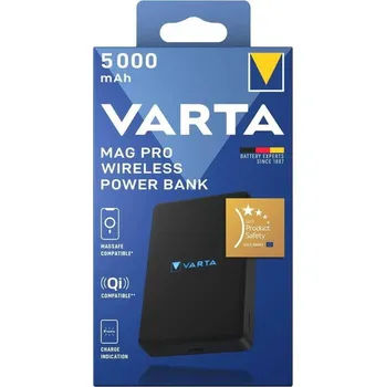 Elektronika VARTA MagPro Wireless Powerpack 5000mAh , black