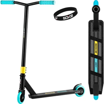 Koloběžka SOKE 1544 Freestylová koloběžka GO! – žluto-modrá