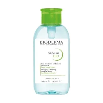 Bioderma Sébium H2O micelární čisticí voda pro nečistou a mastnou pleť Pump Odstraňovač make-upu