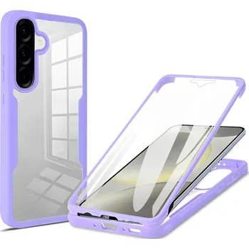 Pouzdro na mobilní telefon Techsuit - pouzdro ColorVerse 360 Series + ochranná fólie - Samsung Galaxy A37 5G - fialová