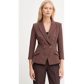 Dámské sako Sako Elisabetta Franchi GI17456E2 hnědá 88X, vel. 36