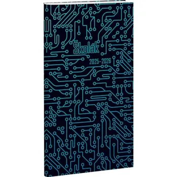 Diář Školák čtrnáctidenní kapesní diář Circuit 2025/2026 2026 CDS0697 Nižší cena pro více kusů!