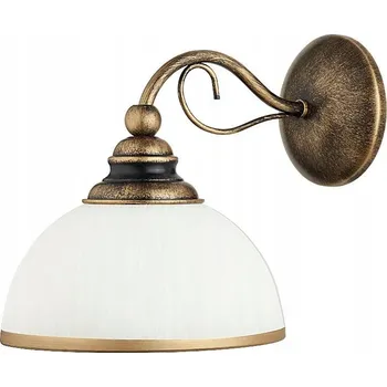 Nástěnné svítidlo Nástěnné svítidlo Jupiter bílé, zlaté E27 60 W