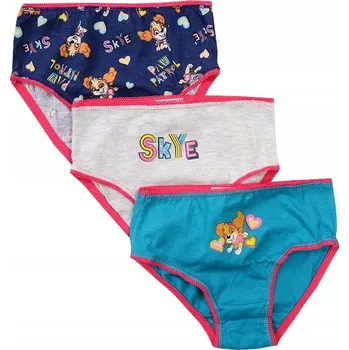 Dívčí spodní prádlo Dívčí kalhotky FIGI Tlapková patrola bavlna 3 ks v balení velikost 92/98 D069K