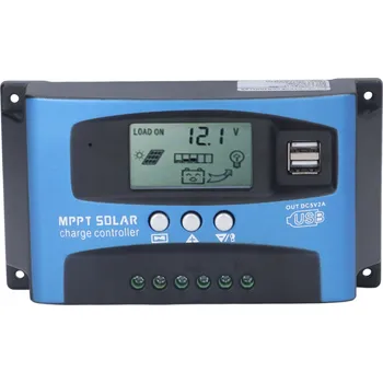 Solární regulátor nabíjení MPPT 12V 24V LCD 40A