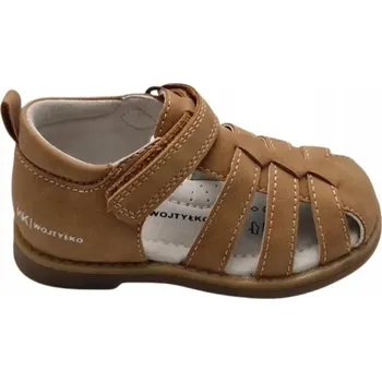 Chlapecké sandály Wojtyłko dětské sandály eko kůže hnědé, velikost 28