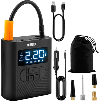 Kompresor Humberg HM-252 Bezdrátová elektrická pumpa (mini kompresor), 6000 mAh, 20 - 22 l/min