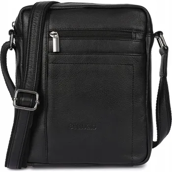 Bellugio taška na dokumenty z pravé kůže, bez vzoru