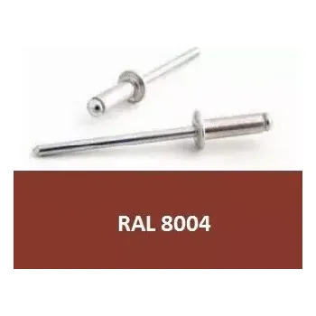 Nýt Trhací nýt AL/ST 3,2x8 RAL 8004 Měděná hnědá - Bralo