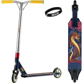 Koloběžka SOKE 1525-801113 Koloběžka freestylová PRO modro-červená