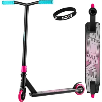 Koloběžka SOKE 1546 Freestylová koloběžka Go! růžovo-modrá