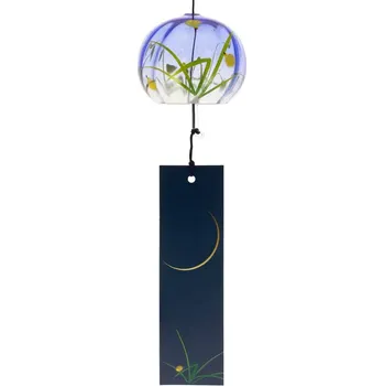 Zvonkohra Skleněný Furin Bell Feng Shui Hotaru