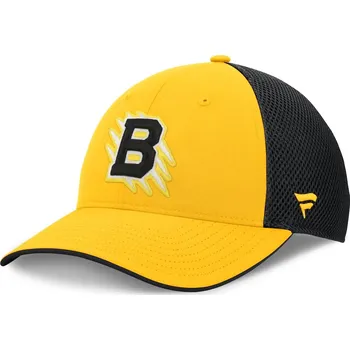 Kšiltovka Fanatics Pánská kšiltovka Boston Bruins 2026 NHL Stadium Series Authentic Pro Adjustable Trucker Hat - Gold/Black