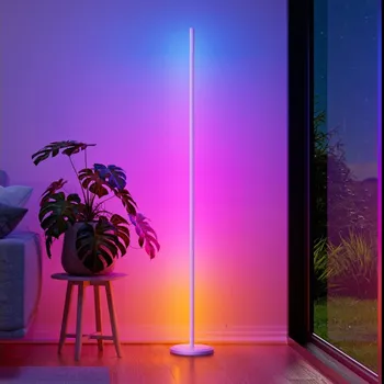 Lampička Nanoleaf NL7204K0201A070-LEDRGBW Stm. stoj. lampa 22W/230V 2200-6500K Wi-Fi bílá