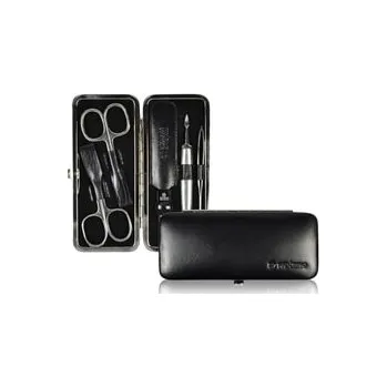 Pfeilring Eleganza malém černém lesklém skládacím pouzdře Sada na manikúru