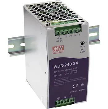 spínaný zdroj MEAN WELL WDR-240-48 síťový zdroj na DIN lištu 48 V/DC 5 A 240 W Počet výstupů:1 x Obsah 1 ks