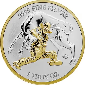 USA Stříbrná medaile 1 oz Texaské ródeo 2024