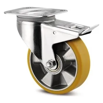 Pojezdové kolečko TENTE KOLEČKA Kolečko pro vysoké zatížení 200mm, s brzdou, plotýnka, 3477ITP200P63