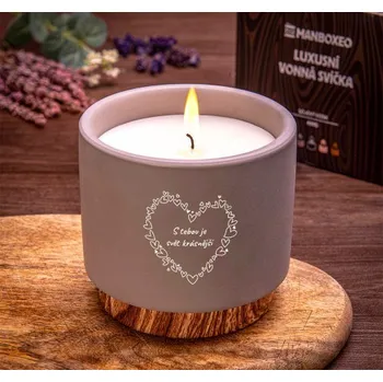 Svíčka Velká svíčka v keramice - Lavendule & Eucalyptus 400 g