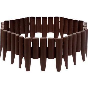 Zahradní obrubník Plonos PL-961 Zahradní plastové obrubníky, flexibilní 2,2 m, hnědá