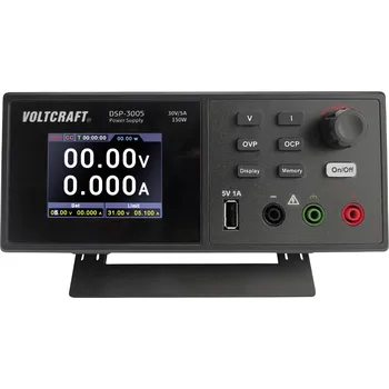 VOLTCRAFT DSP-3005 laboratorní zdroj s nastavitelným napětím, 0 - 30 V, 0 - 5 A, 150 W, zástrčka USB 2.0 A, lze dálkově ovládat, výstup 1 x, VC-12231810